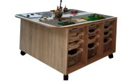 legotafel met 6 legoplaten Tangara inrichting voor de Kinderopvang